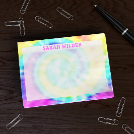 Post-it® Coloré Rainbow Tie Dye Custom Post it Notes