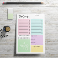 Colorée Organisée Jour À Faire Listes Notes Hydrat