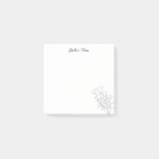 Post-it® Colorez-vous bouquet de fleurs Notes