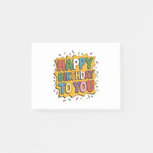 Post-it® Comic Burst Joyeux Anniversaire