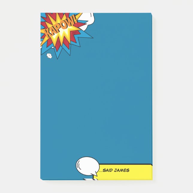 Post-it® Comic moderne coloré Livre Pop Art Discours Bubble (Devant)