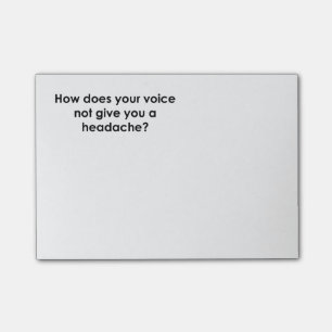 Post-it® Comment fait votre voix pour ne pas vous donner un