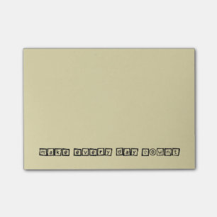 Post-it® Compter quotidiennement La Typographie Inspirante