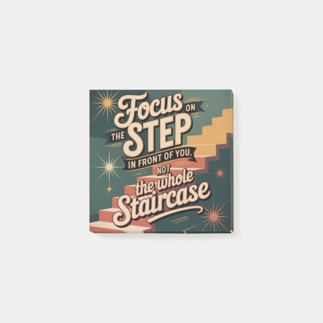 Post-it® Concentrez-vous sur le pas devant vous (Devant)