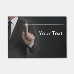 Post-it® Concept d'anthracite d'écran tactile d'homme