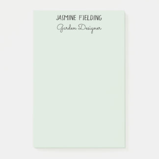 Post-it® Concepteur de jardin élégant et simple vert sauge
