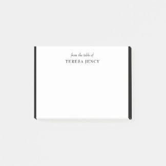 Post-it® Conception de bureau élégante classique noir blanc