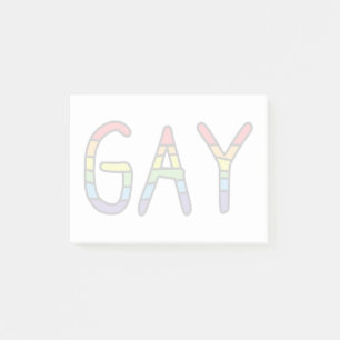 Post-it® Conception de Doodle Gay