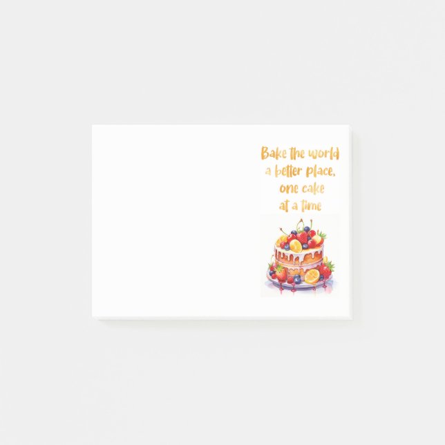 Post-it® Conception de gâteau sucré  (Devant)