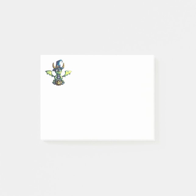 Post-it® Conception magique du dragon d'Halloween (Devant)