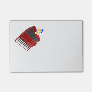 Post-it® Conception personnalisée en accordéon rouge