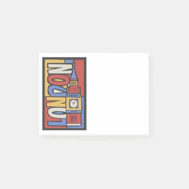 Post-it® Conception vibrante de Londres, Angleterre | (Devant)