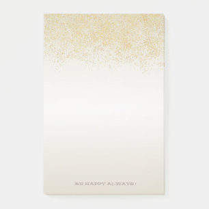 Post-it® Confetti d'or Faux moderne - Personnalisé