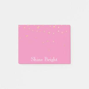 Post-it® Confetti en or rose