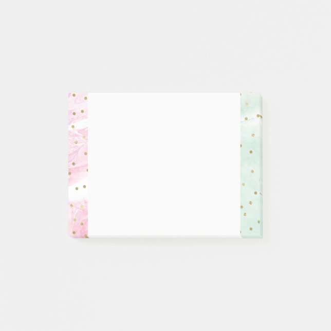 Post-it® Confettis roses en bon état d'Ombre d'or (Devant)