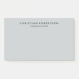 Post-it® Consultant en gris simple et épuré tendance