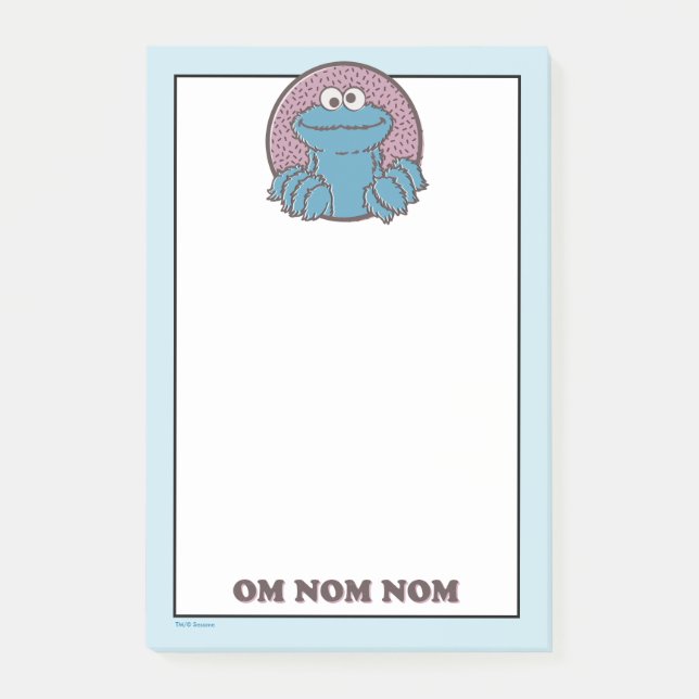 Post-it® Cookie Monster | Om Nom Nom Nom (Devant)