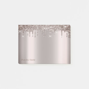 Post-it® Cool Elegant Rose Gold Parties scintillant Drives