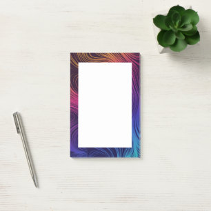 Post-it® Cool super Abstrait des tourbillons et cercles