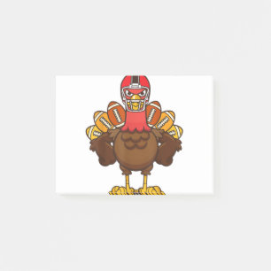Post-it® Cool Thanksgiving Football Joueur de balle Turquie