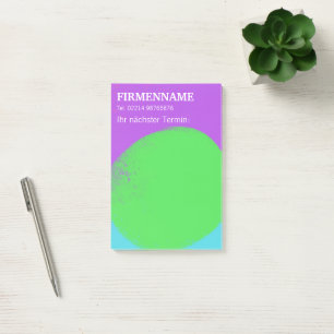Post-it® coole verte n lila Rappel de l'événement