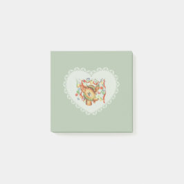 Post-it® Coquette Vintage Retro Pastel Bébé Animaux Cerfs