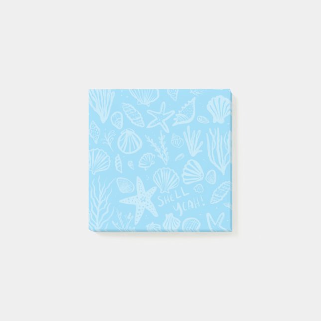 Post-it® Coquillages bleu clair plage SHELL YEAH (Devant)