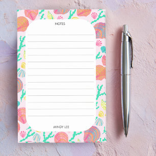 Post-it® Coquillages PERSONNALISÉS Bordure Mer Épicerie Sho