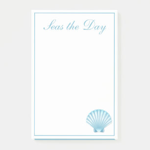 Post-it® Coquille Nautique Blue Seashell Beach Motivation