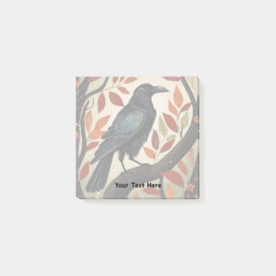 Post-it® Corbeau coloré perché dans un arbre