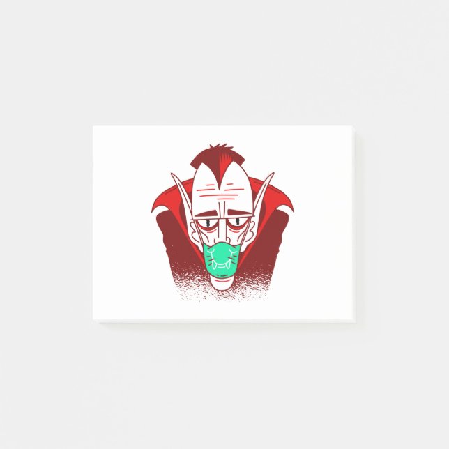 Post-it® coronavirus halloween masque visage vampire (Devant)