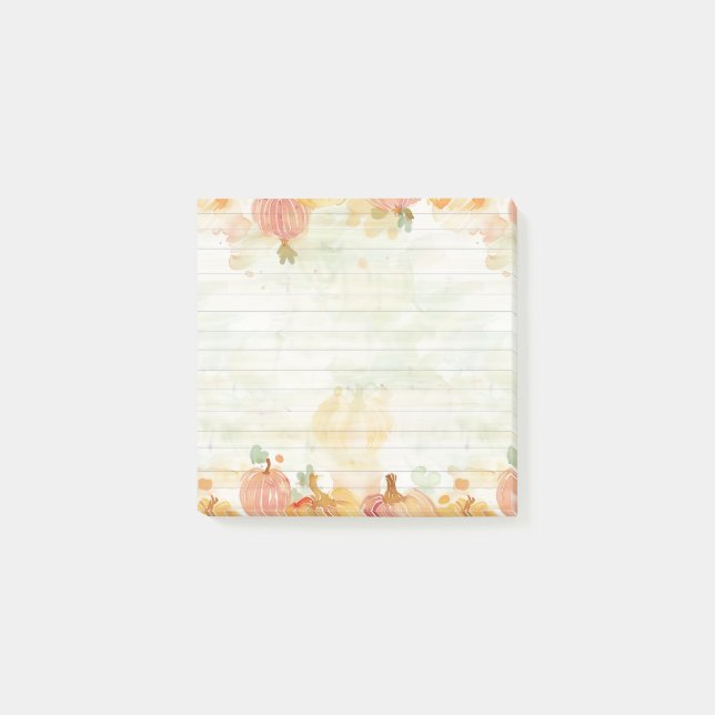 Post-it® Correctif Citrouille aquarelle (Devant)