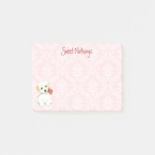 Post-it® Coton rose de Tulear de Valentine