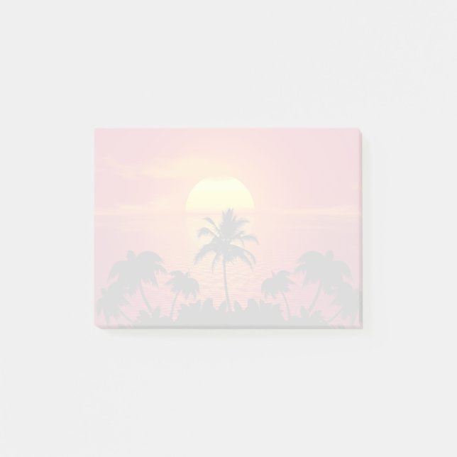 Post-it® Coucher de soleil tropical (Devant)