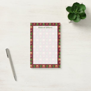 Post-it® Couette de Noël en bois look personnalisé