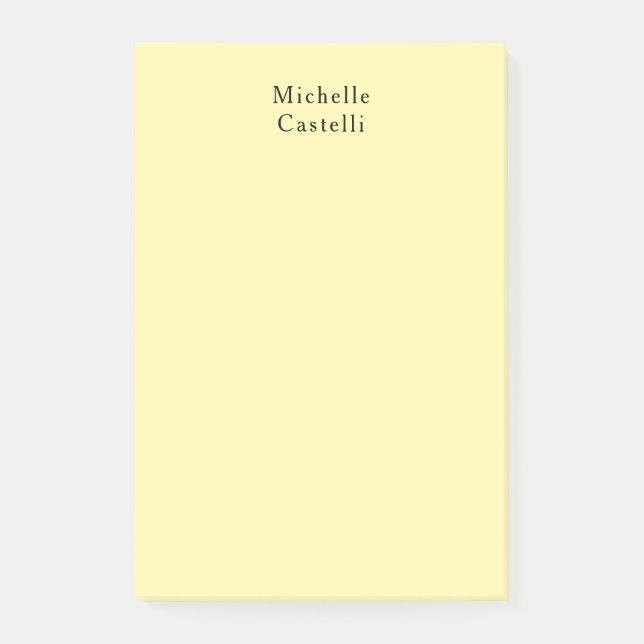 Post-it® Couleur crème Professionnel Classique Unique Votre (Devant)