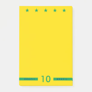 Post-it® Couleur du drapeau brésilien personnalisé Coupe 