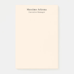 Post-it® Couleur ivoire minimaliste moderne professionnel u