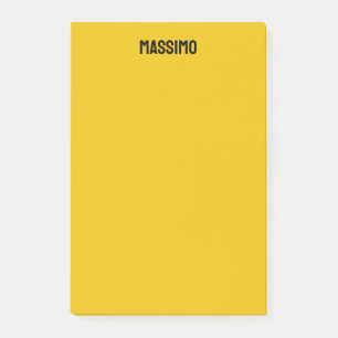 Post-it® Couleur Or Propre Nom Minimaliste Moderne Simple
