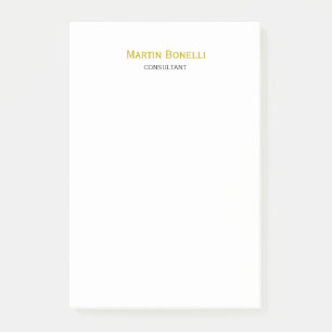 Post-it® Couleur or Unique Classique Simple Minimaliste