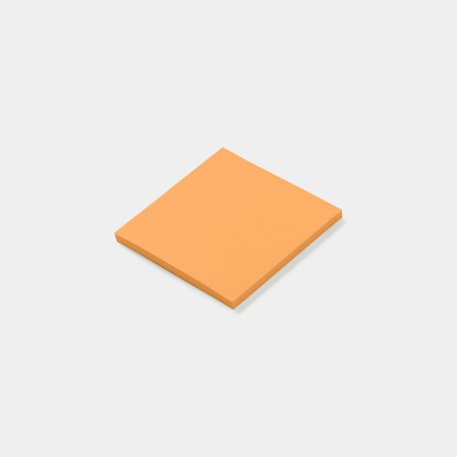 Post-it® Couleur orange solide | Hex# ff983a (Incliné)