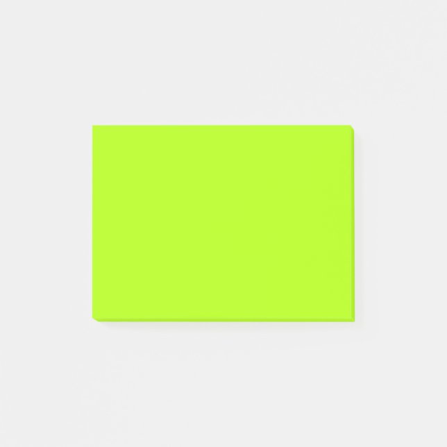 Post-it® Couleur solide vert fluorescent (Devant)