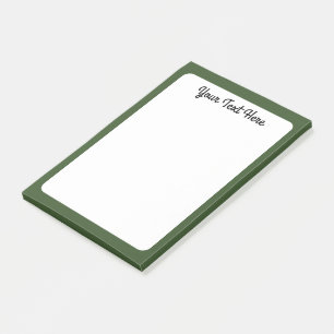 Post-it® Couleur solide verte de mousse foncée