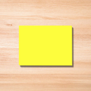 Post-it® Couleur uni jaune néon