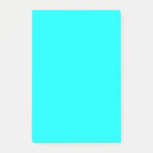 Post-it® Couleur unie contemporaine Cyan Aqua Clair
