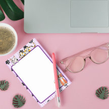 Couleur violette avec pattes chatons mignons 4" x 