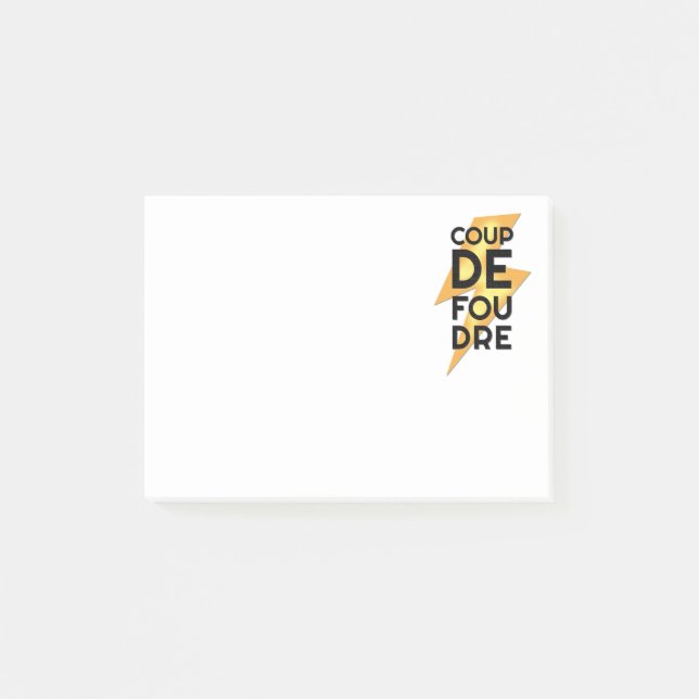 Post-it® Coup de Foudre - Français de grève surprise (Devant)