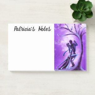 Post-it® Couple romantique dansant le Tango violet