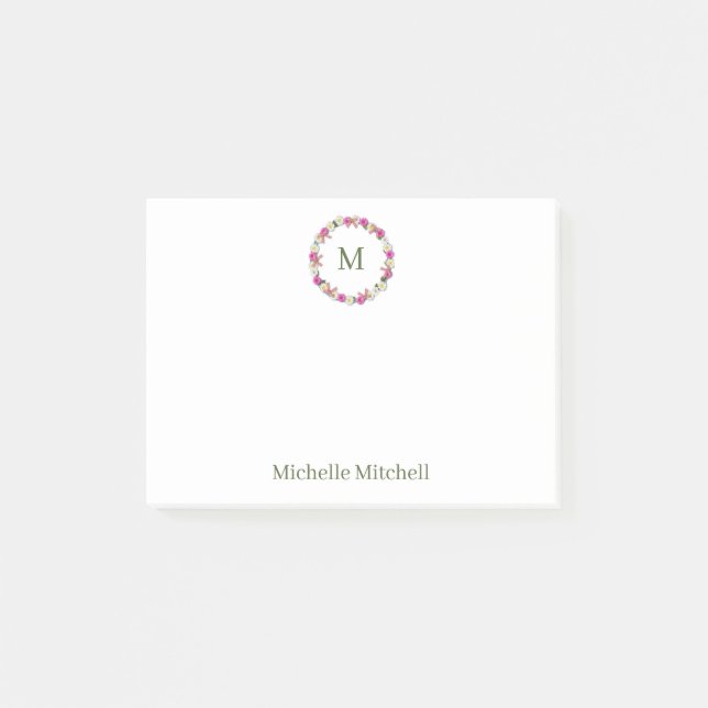 Post-it® Couronne florale margueuse (Devant)