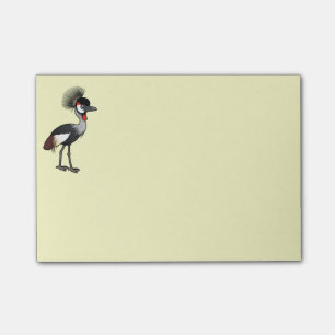 Post-it® Couronner-Grue de gris de Birdorable